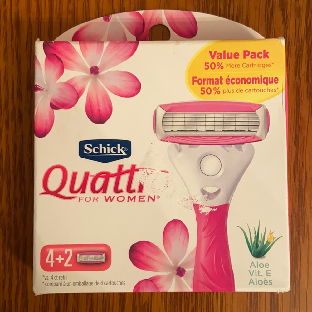 Schick Quattro 6pack refill razors